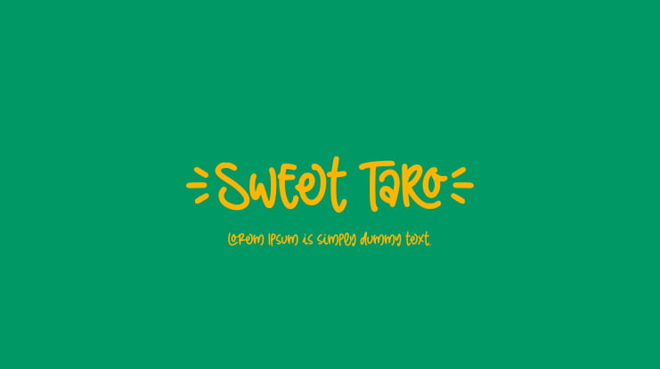 Sweet Taro Font