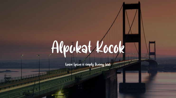 Alpukat Kocok Font