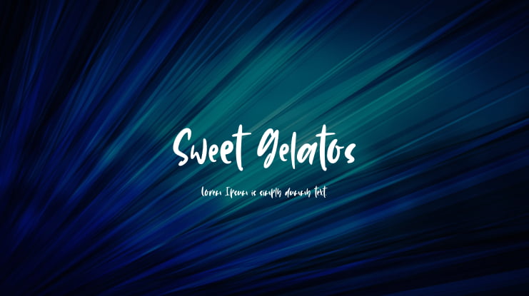 Sweet Gelatos Font