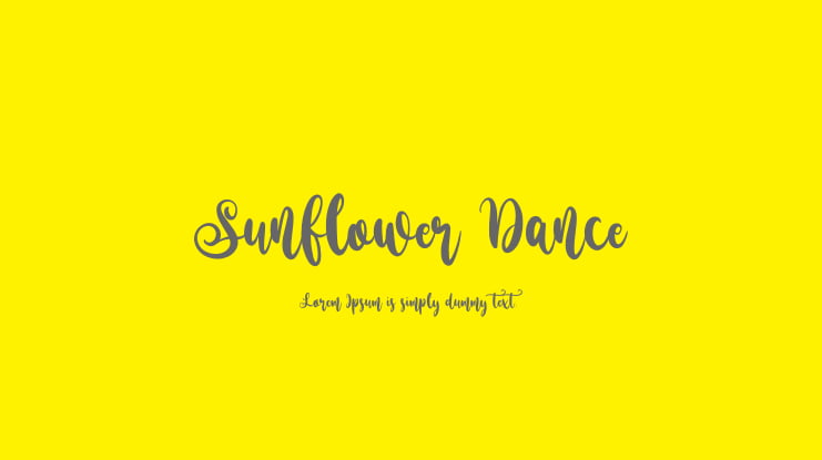 Sunflower Dance Font