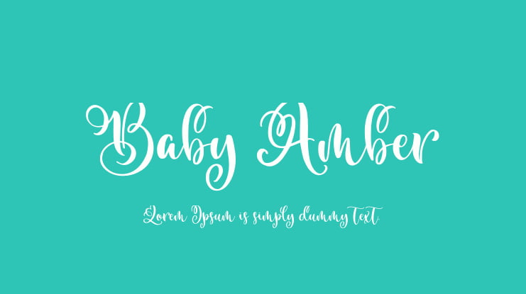 Baby Amber Font