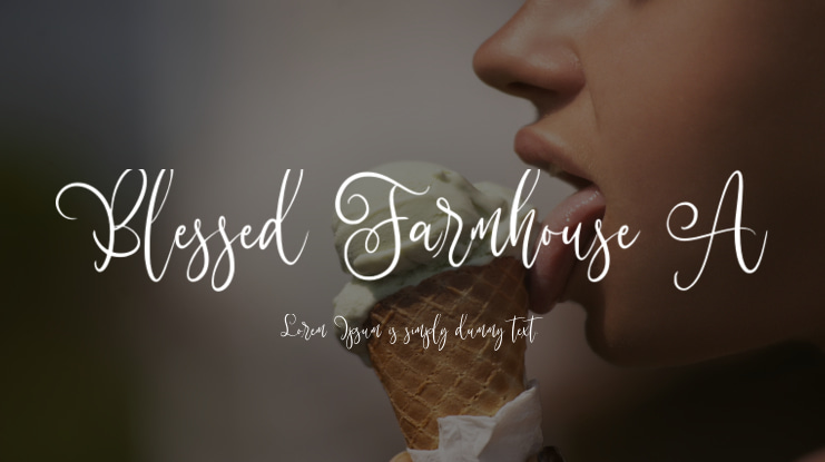 Blessed Farmhouse A Font