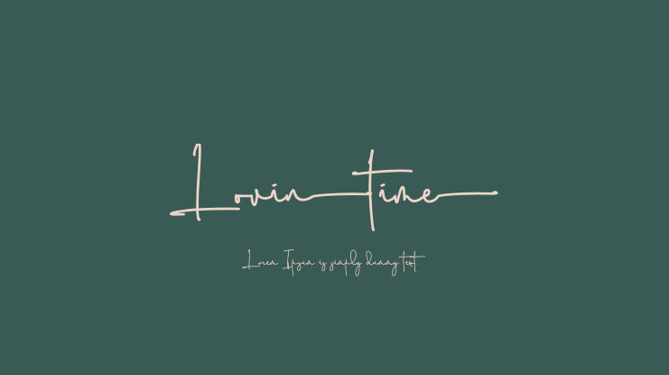 Lovintime Font
