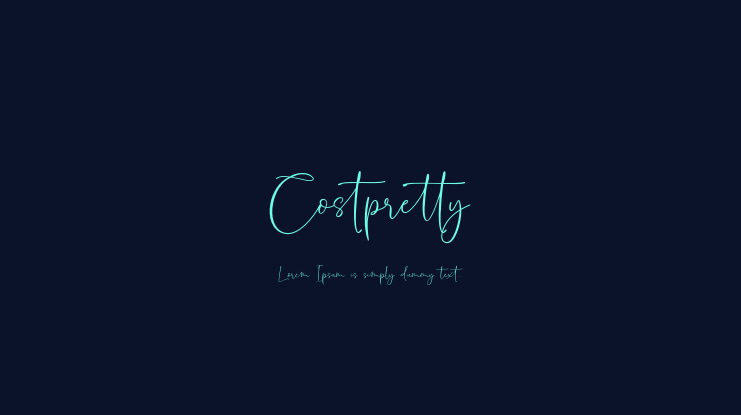 Costpretty Font