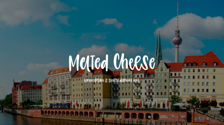 Melted Cheese Font