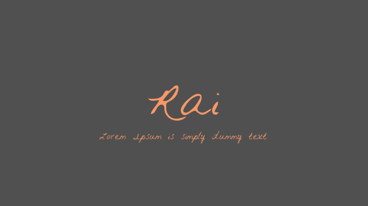 Rai Font