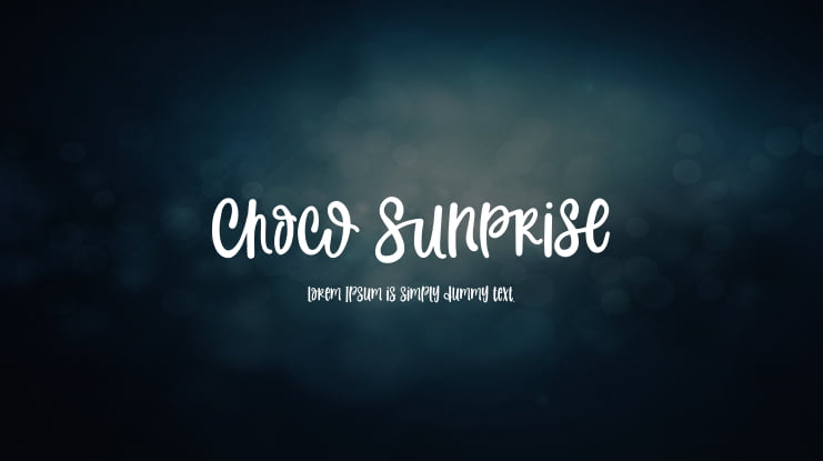 Choco Sunprise Font Family