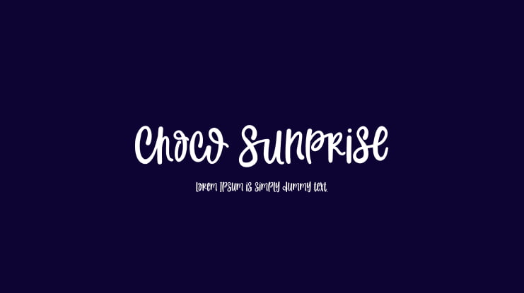 Choco Sunprise Font Family