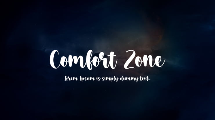 Comfort Zone Font Family