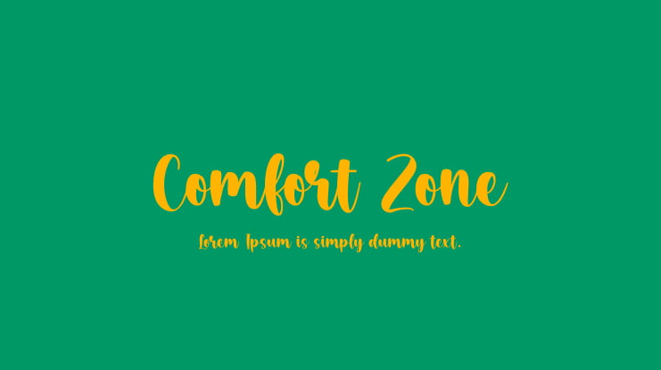 Comfort Zone Font Family
