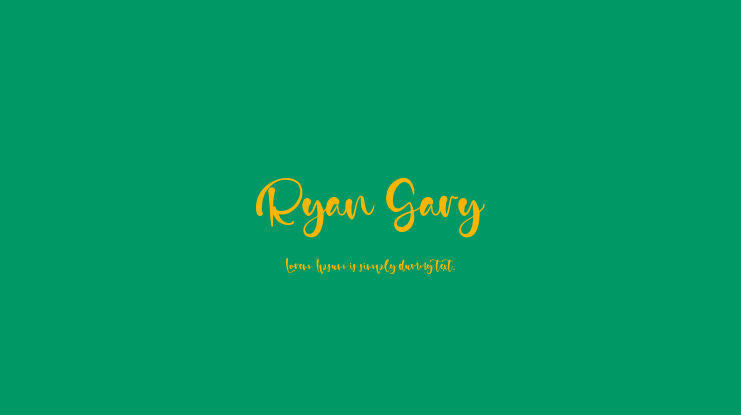 Ryan Gary Font