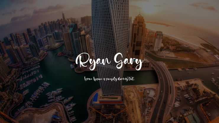 Ryan Gary Font