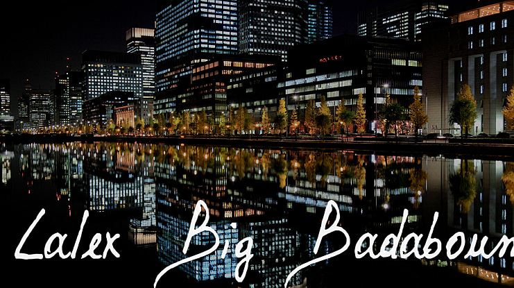 Lalex Big Badaboum Font