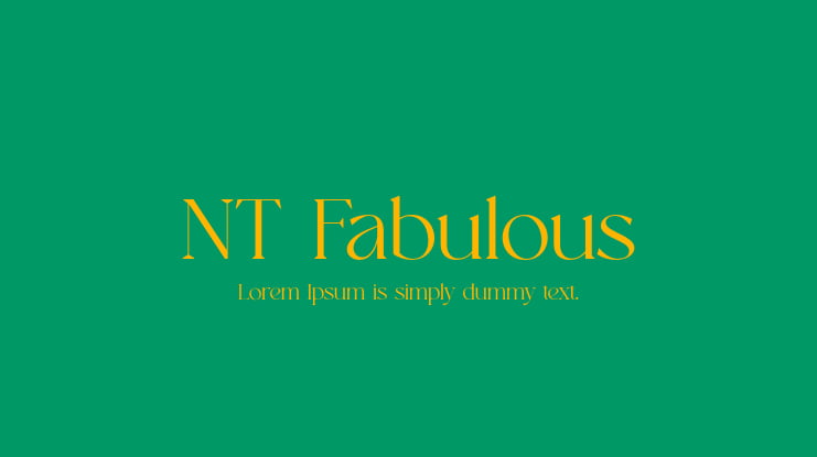 NT Fabulous Font Family