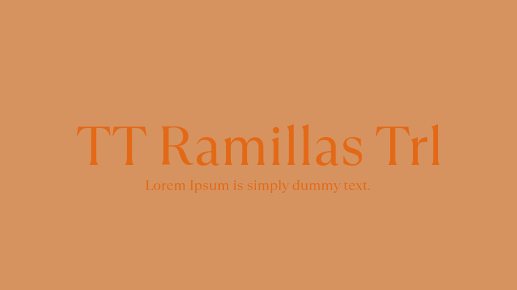 TT Ramillas Trl Font Family