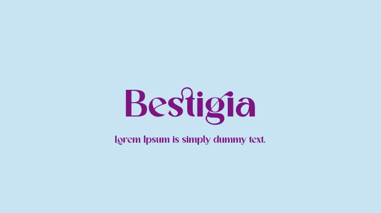 Bestigia Font
