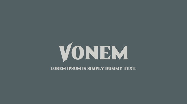 Vonem Font