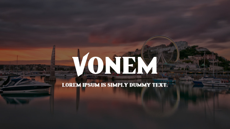 Vonem Font