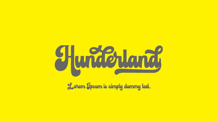 Hunderland Font