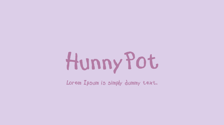 HunnyPot Font