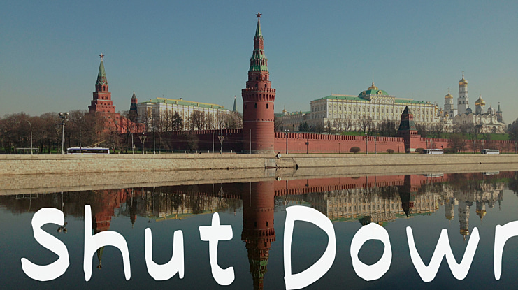 Shut Down Font