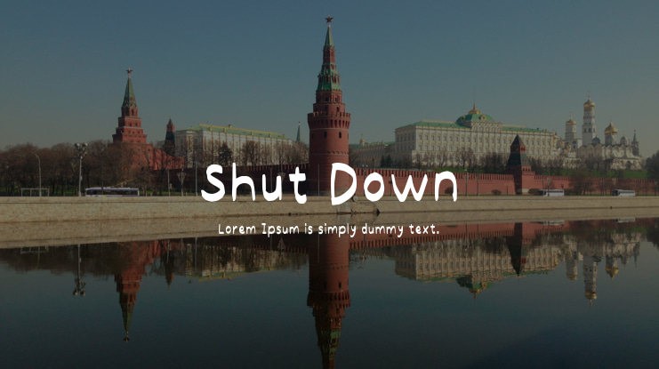 Shut Down Font