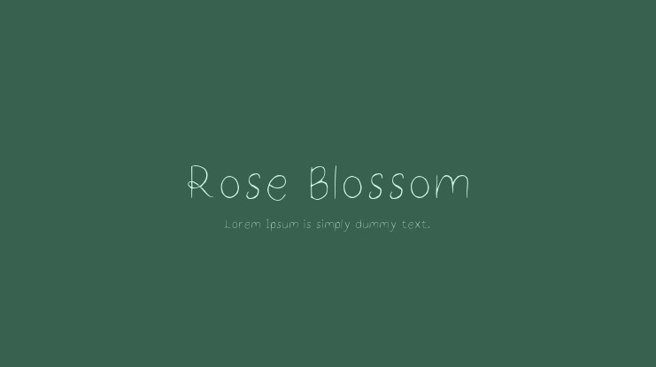Rose Blossom Font