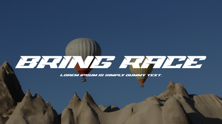 Bring Race Font