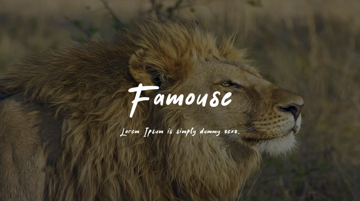 Famouse Font