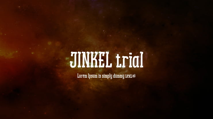 JINKEL trial Font