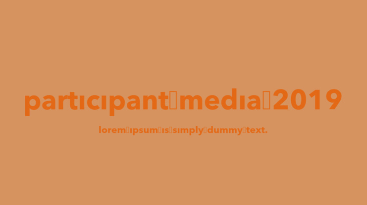 Participant Media 2019 Font