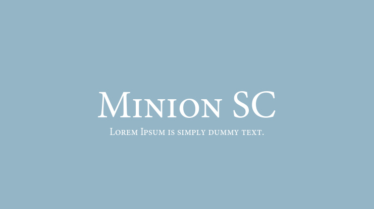 Minion SC Font