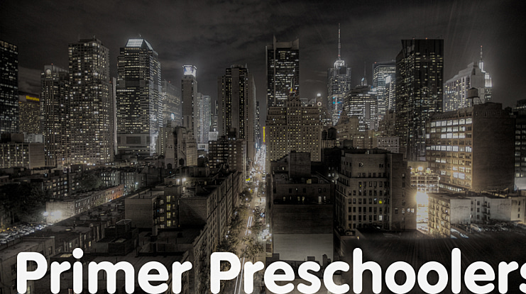 Primer Preschoolers Font