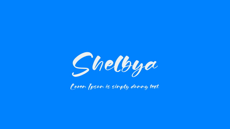 Shelbya Font