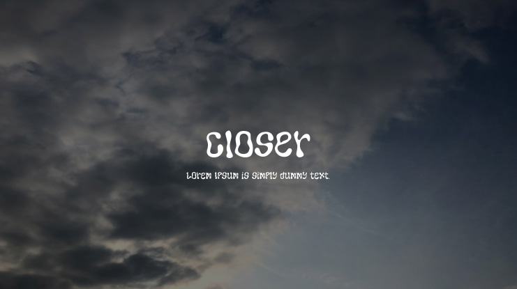 Closer Font