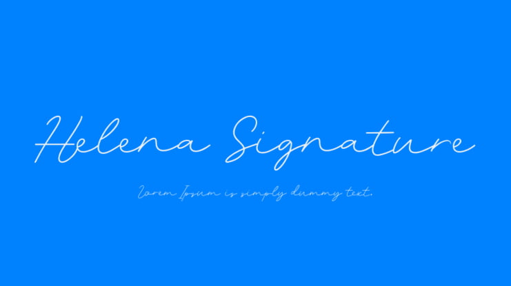 Helena Signature Font