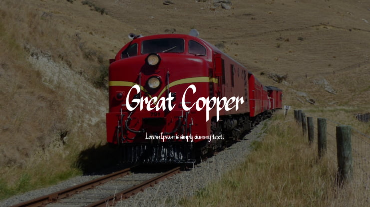 Great Copper Font