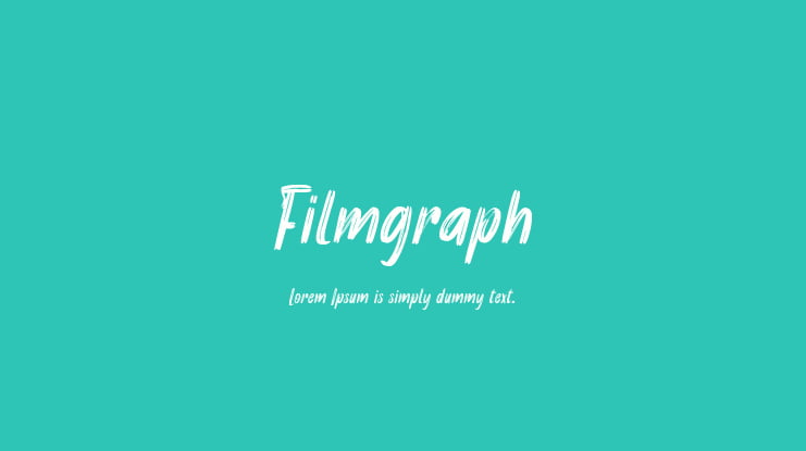 Filmgraph Font