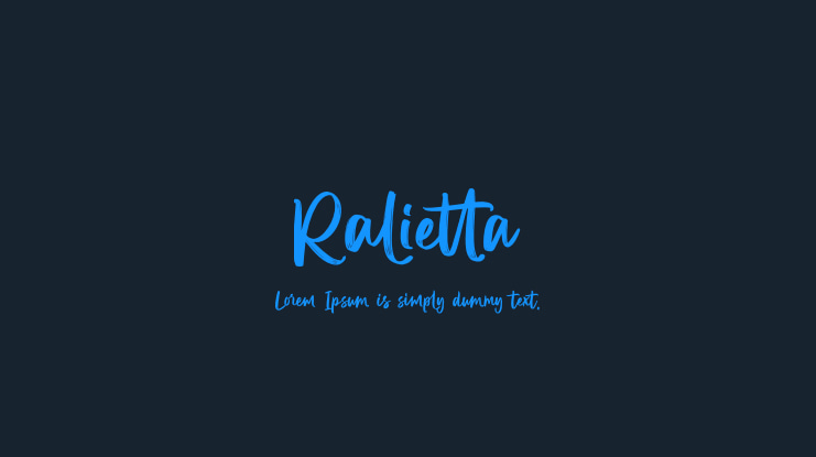Ralietta Font
