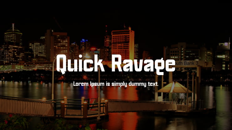 Quick Ravage Font Family