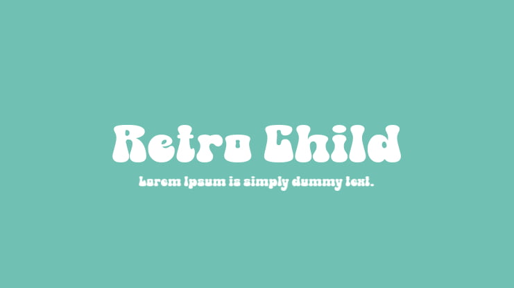 Retro Child Font Family