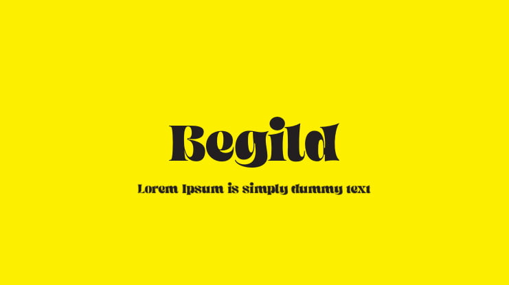 Begild Font