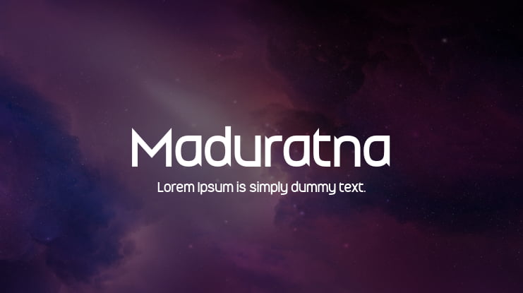 Maduratna Font Family