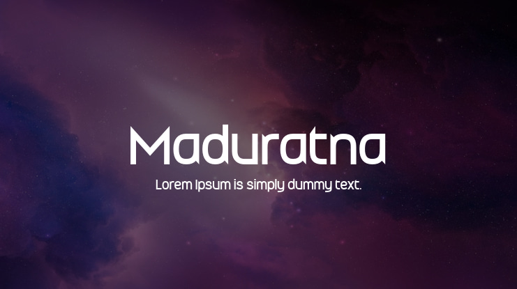 Maduratna Font Family