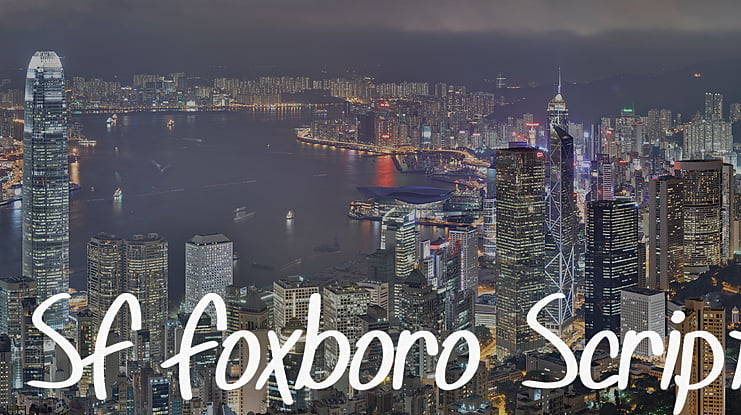 SF Foxboro Script Font Family