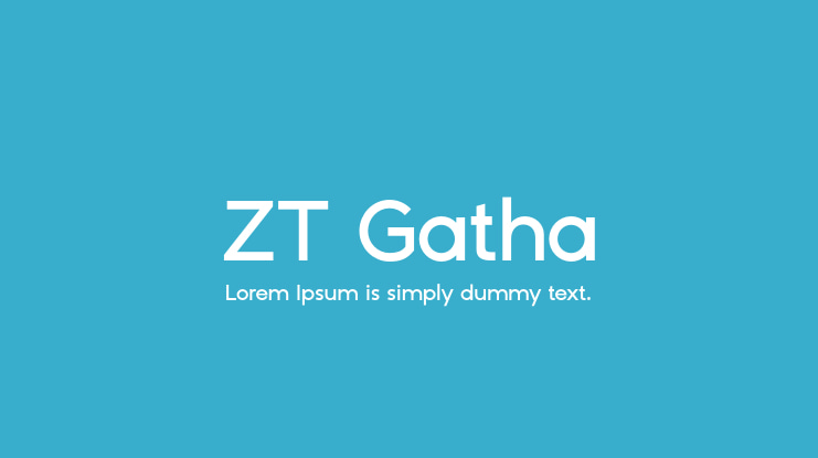 ZT Gatha Font