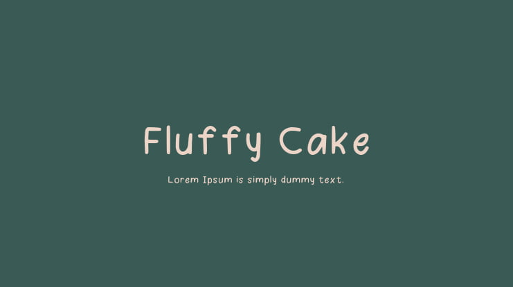 Fluffy Cake Font
