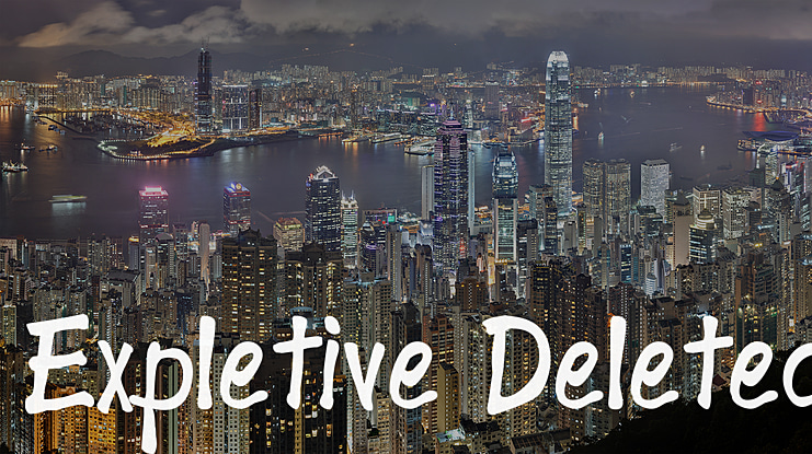 Expletive Deleted Font