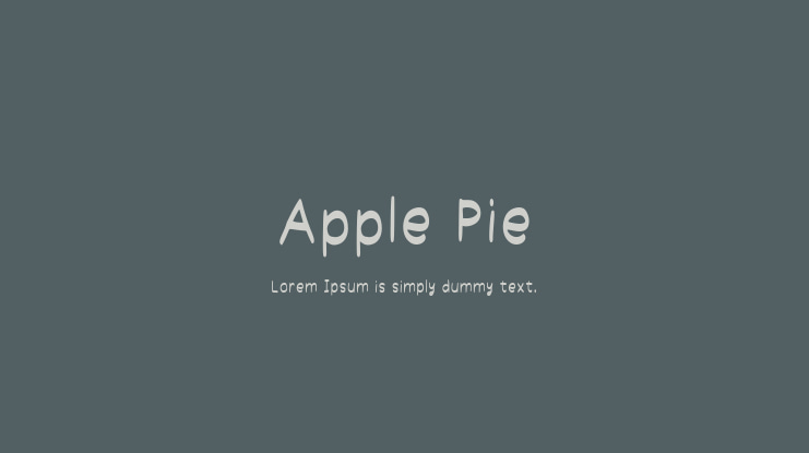Apple Pie Font
