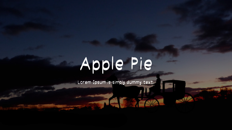 Apple Pie Font